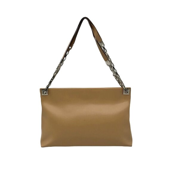 Barbara Milano Tan Leather Shoulder Bag - Picture 1 of 12